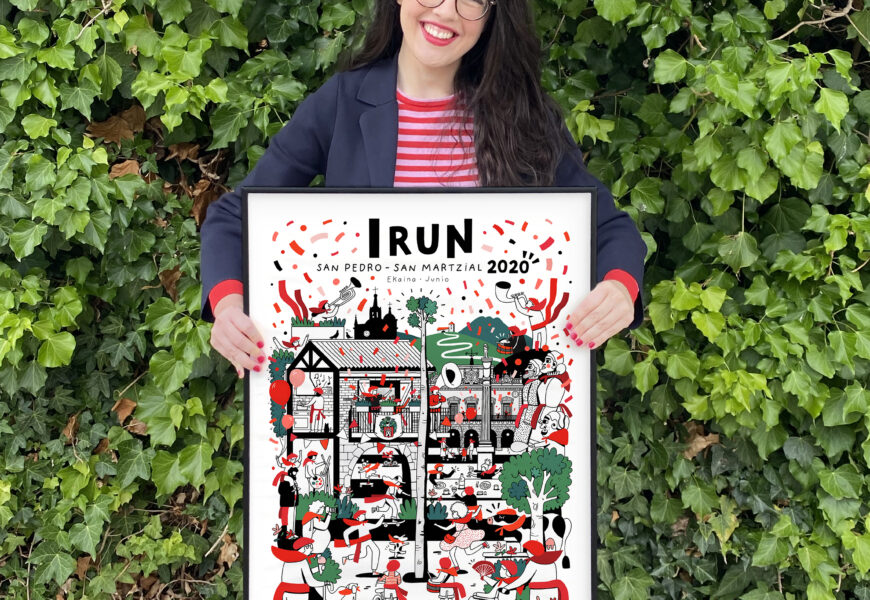 Nerea Bermejo, 2020ko Irungo jaietako kartelaren egilea: “Ezagutzen ez nauen jende askok idatzi nau egindako lana asko gustatu zaiela esanez” Nerea Bermejo, 2020ko Irungo jaietako kartelaren egilea: “Ezagutzen ez nauen jende askok idatzi nau egindako lana asko gustatu zaiela esanez”