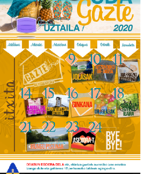 GazteARTEan zerbitzua berriro martxan jarri da gazte irundarrei udako ekintzak proposatzeko