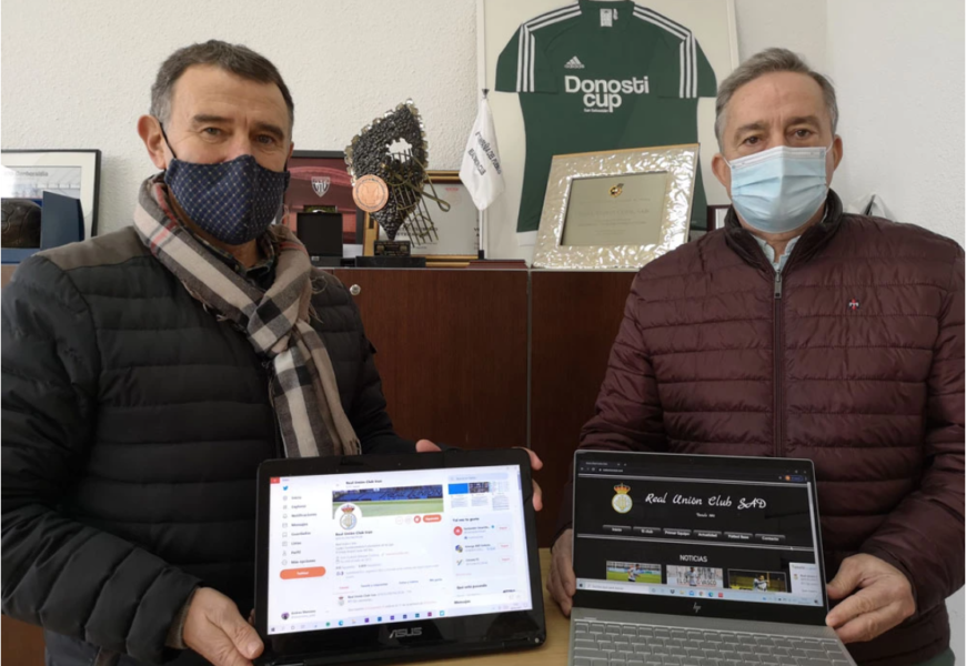 Real Unionetik klubaren webgunea eta sare sozialak berriro martxan jarriko direla jakinarazi da
