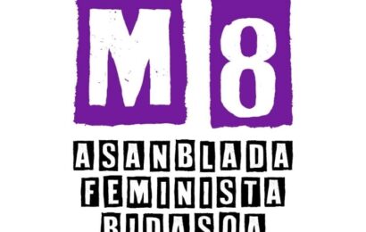 M8 Asanblada Feministak martxoaren 8a antolatzeko deialdia deitu du