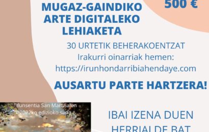 Bidasoa-Txingudi Mugaz Gaindiko Partzuergoak arte digitaleko lehiaketaren edizio berri bat antolatu du