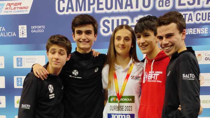 BATek bi domina eta finalista postu bat lortu ditu Pista Estaliko 16 urtez azpiko Espainiako Txapelketan