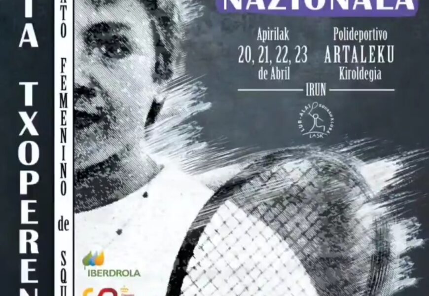 Alizia Txoperena Emakumezkoen I. Txapelketa Nazionala Artalekun jokatuko da apirilaren 20tik 23ra Alizia Txoperena Emakumezkoen I. Txapelketa Nazionala Artalekun jokatuko da apirilaren 20tik 23ra