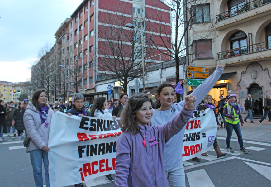 Milaka aurpegi ditu Emakumeen Nazioarteko Egunak