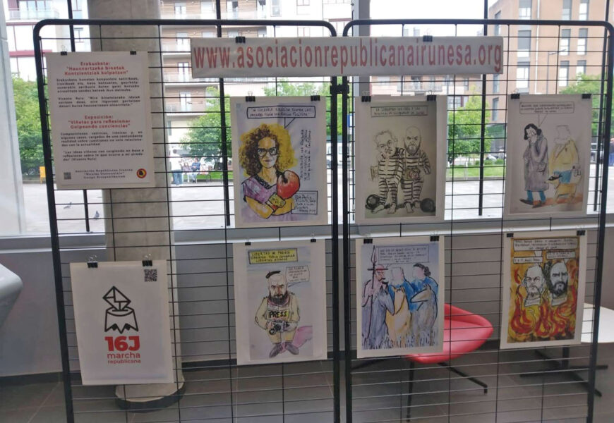 “Hausnartzeko binetak / Kontzientziak kolpatzen” erakusketa maiatzaren 1era arte ikusgai egongo da Palmera Montero gunean “Hausnartzeko binetak / Kontzientziak kolpatzen” erakusketa maiatzaren 1era arte ikusgai egongo da Palmera Montero gunean