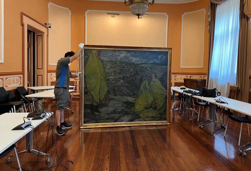 “Mujeres de Sepúlveda” margolana Irungo Udaletxera itzuli da “Mujeres de Sepúlveda” margolana Irungo Udaletxera itzuli da