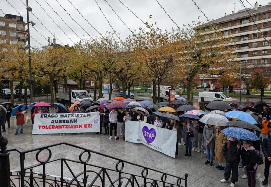 Emakumeen aurkako indarkeriaren kontrako aldarriak euripean ere entzungai