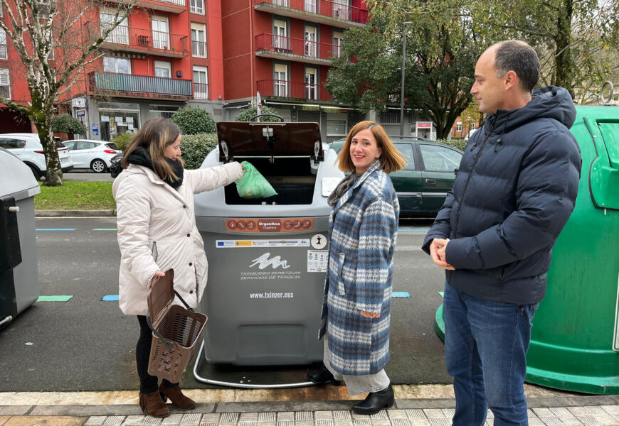 Hondakin organikoen edukiontziak aldatuko dira zerbitzuaren kalitatea hobetu nahian Hondakin organikoen edukiontziak aldatuko dira zerbitzuaren kalitatea hobetu nahian