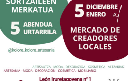 Kolore Christmas Pop up-ak kokapen berria izango du aurtengo Gabonetan