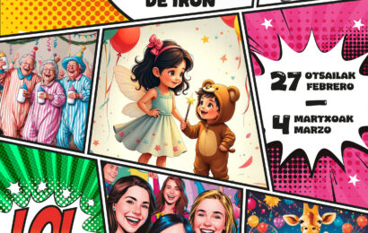 Irunek badu 2025eko Inauteriak iragartzeko kartela