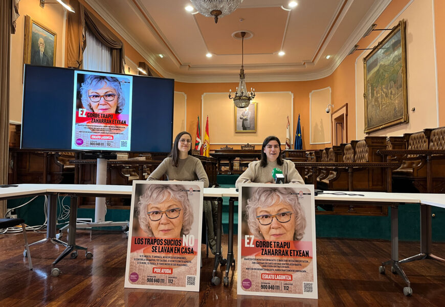 Irungo Udalak adineko emakumeek pairatzen duten indarkeria ikusarazteko kanpaina abiatu du