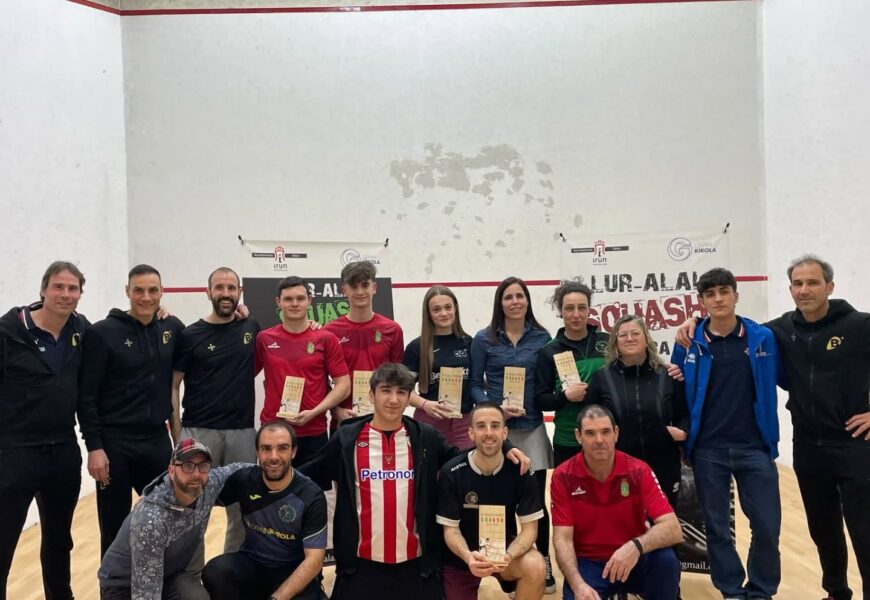 44 jokalarik parte hartu dute XII. Bidasoa Squash Sarian