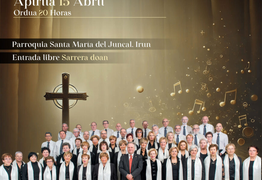 Betiko Ametsak Aste Santuko kontzertua eskainiko du apirilaren 15ean Juncal parrokian Betiko Ametsak Aste Santuko kontzertua eskainiko du apirilaren 15ean Juncal parrokian