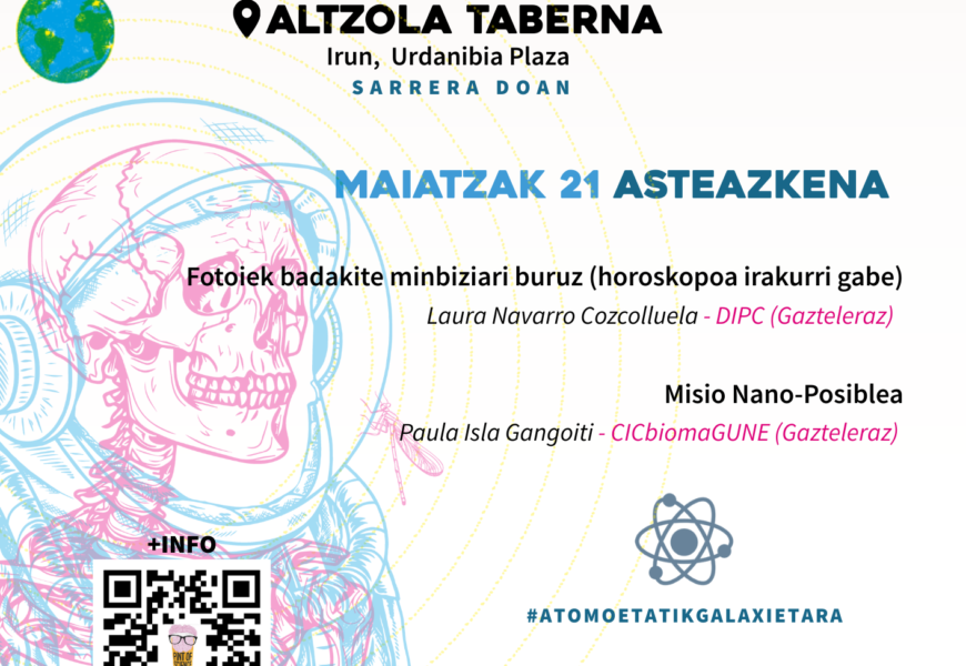 Altzola taberna zientziaz beteko da maiatzaren 21ean “Pint of Science” jaialdiarekin