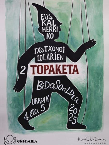 Zabalik dago Euskal Herriko II. Txotxongilolarien topaketan izena emateko epea Zabalik dago Euskal Herriko II. Txotxongilolarien topaketan izena emateko epea