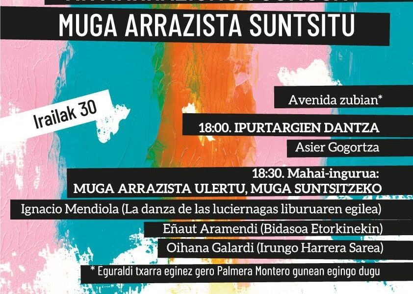 Muga arrazista desagerrarazteko helburuz ekintzak egingo dira Avenida zubian gaur arratsaldean