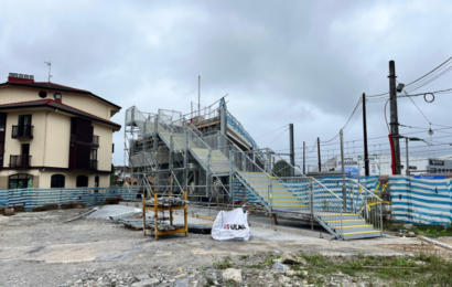 Telleria kaleko zubi berriaren egitura jartzeak trafiko mozketak eragingo ditu ostiralean eta larunbatean