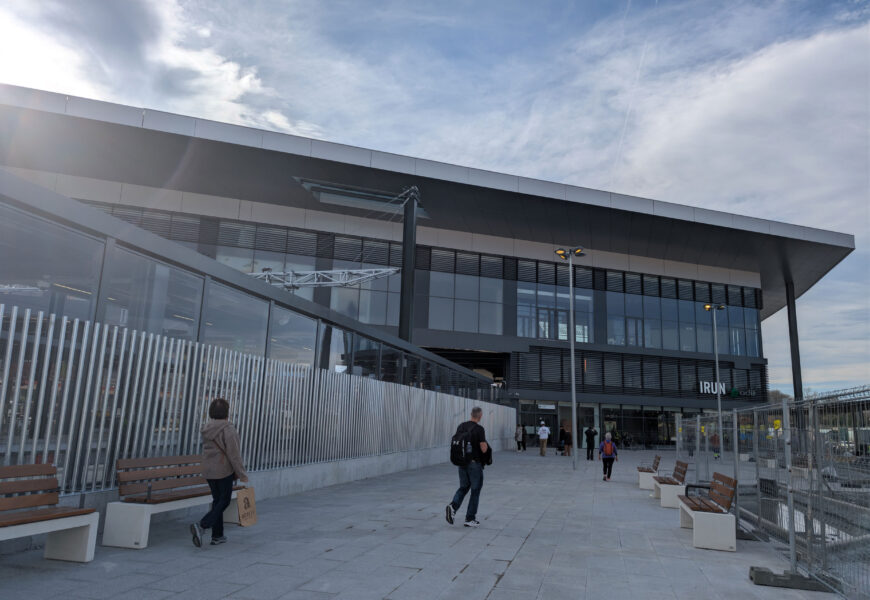 Irungo tren geltoki berriaren lehen fasea martxan jarri da gaur