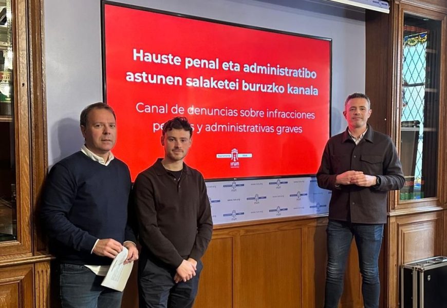 Irungo udalak arau-hausteen edo legez kanpoko jardueren berri izateko barne-sistema abiatu du