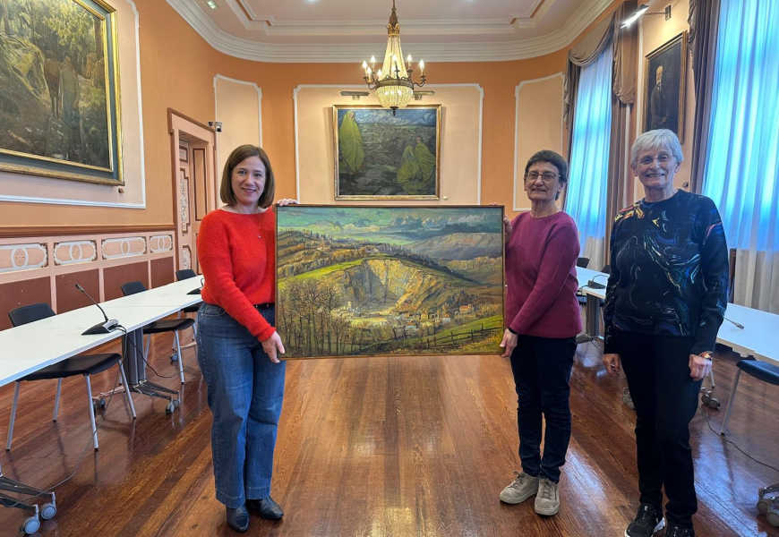 Irungo Udalak Antonio Mateo Real artistaren obra bat dohaintzan jaso du