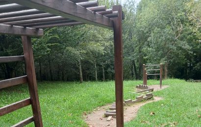 San Martzialeko kalistenia eta haur parkea berritzeko lanak hasi dira