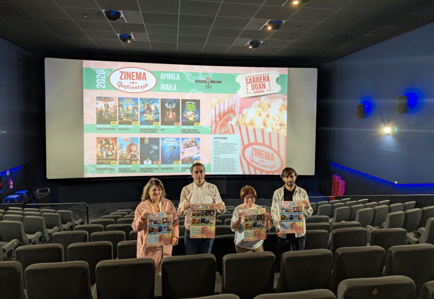 ‘Zinema Guztiontzat’: euskarazko zinema hiritar guztientzat urte osoan zehar dohainik