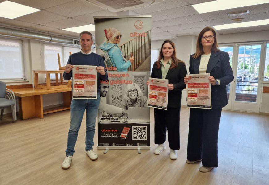 ‘Altxor’ zerbitzu berria abiatuko da asteazkenean adinekoak orientatzeko eta laguntzeko