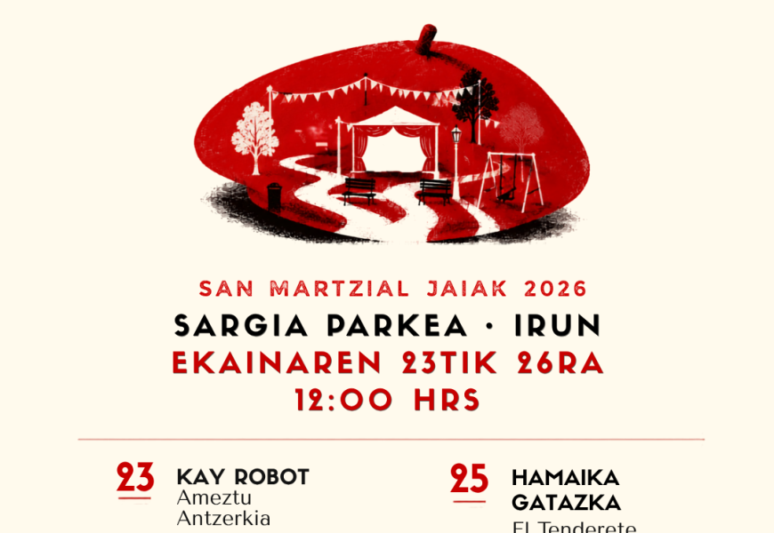 “Txotxongiloen Parkea” egitasmoak Sargia parkea hartuko du Sanmartzialetan