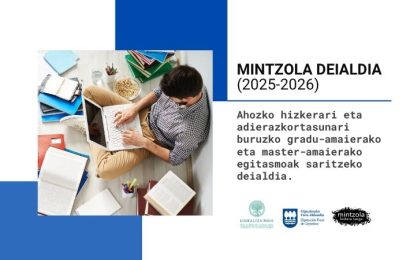 Camila Utrera Di Michele irundarra nabarmendu da Euskaltzaindiak sustatutako Mintzola sarietan