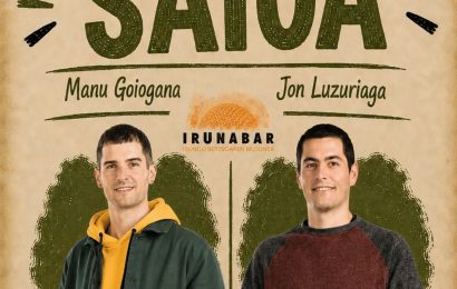 Manu Goioganak eta Jon Luzuriagak bertso saioa eskainiko dute larunbatean Arbesen
