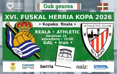 Realak eta Athleticek XVI. Emakumeen Euskal Herria Kopako finala jokatuko dute abuztuaren 19an