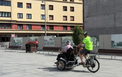 Irungo Udalak gurpil-aulkiak garraiatzeko trizikloa laga dio ‘Nagusikleta’ proiektuari