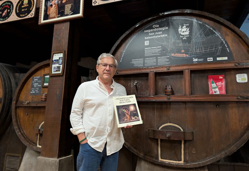 Koldo Ortega, Sagardoaren Kultura Bidasoan liburuaren egilea: «Bidasoak lotura oso estua izan du betidanik sagardoaren kulturarekin»