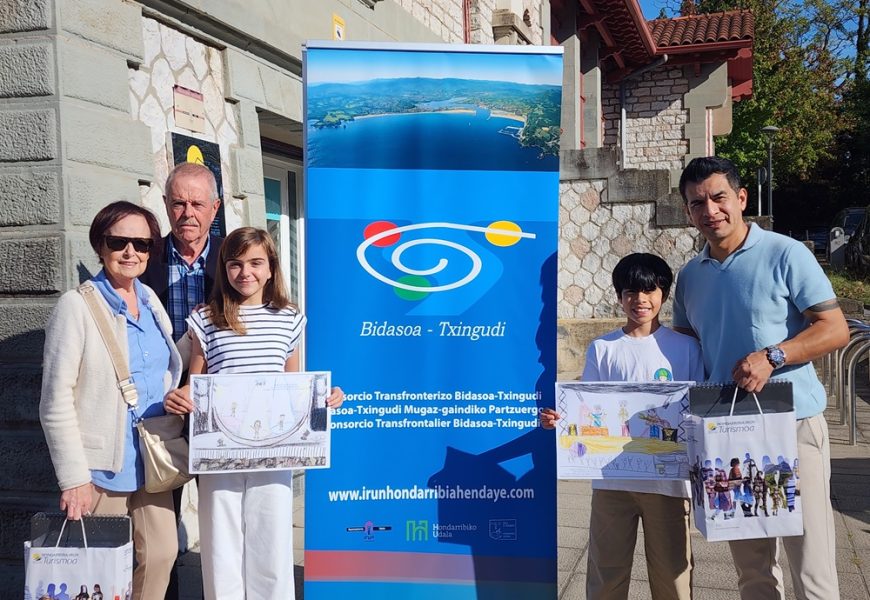 «Marraztu Bidasoa 2026» haurren marrazki lehiaketako sariak banatu ditu Partzuergoak «Marraztu Bidasoa 2026» haurren marrazki lehiaketako sariak banatu ditu Partzuergoak
